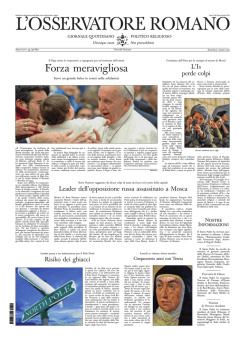 L`OSSERVATORE ROMANO