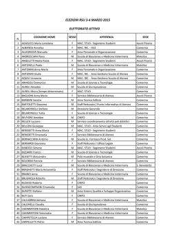 Elettorato attivo - Universit&agrave; degli Studi di Camerino