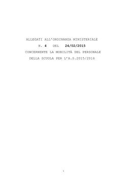 Allegati OM 4 - Ufficio Scolastico Regionale Piemonte
