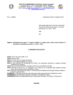 decreto accoglimento domande primaria 15-16
