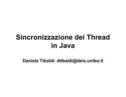 Sincronizzazione dei Thread in Java