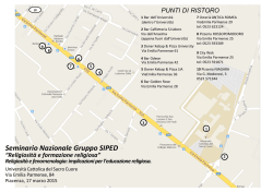 Cartina punti di ristoro Seminario SIPED