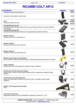 Ricambi COLT AR15 e cloni