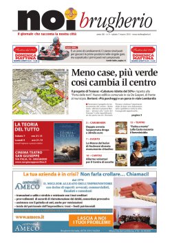 Meno case, pi&ugrave; verde cos&igrave; cambia il centro