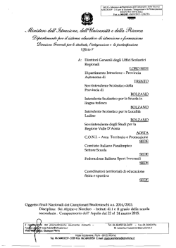 Nota MIUR n. 1582 del 04 marzo 2015