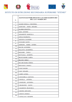 Elenco elettori RSU Stenio 2015
