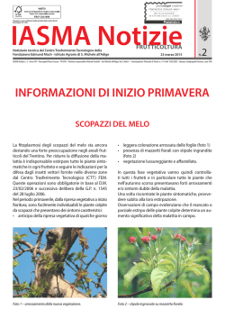 IASMA NOTIZIE FRUTTICOLTURA n. 2