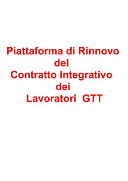 Visualizza Piattaforma - Blog "Lavoratori GTT Torino"