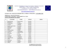 Elenco Doc. elezioni Consiglio superiore della Pubblica Istruzione