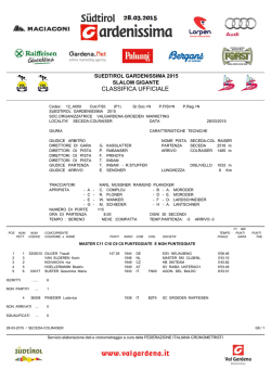 Classifica ufficiale