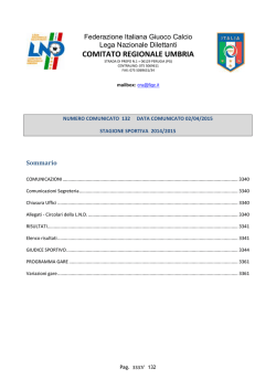 gare del campionato regionale juniores a2