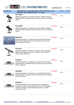 31 MARZO 2015 Sky-Watcher TELESCOPI SKY