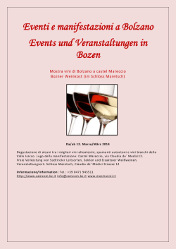Eventi e manifestazioni a Bolzano Events und Veranstaltungen in