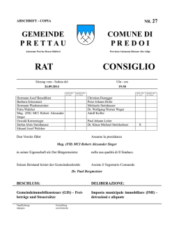 detrazioni e aliquote - Autonome Provinz S&uuml;dtirol