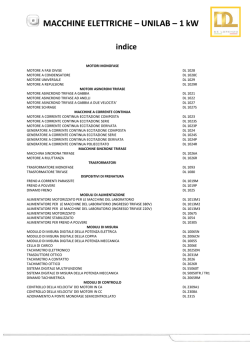 MACCHINE ELETTRICHE &ndash; UNILAB &ndash; 1 kW