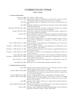 CURRICULUM VITAE