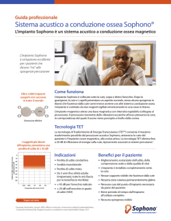 Sistema acustico a conduzione ossea Sophono&reg;