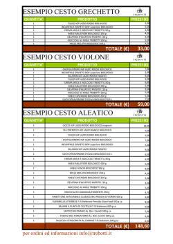 alcuni esempi di cesti - Trebotti azienda Biologica