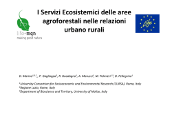 I Servizi Ecosistemici delle aree agroforestali nelle relazioni urbano
