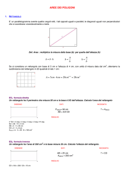 AREE DELLE FIGURE PIANE