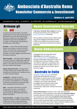 Aprile 2014 - Australian Embassy