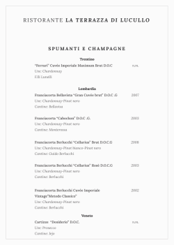 Carta dei vini - Caesar Augustus