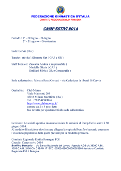 8 dicembre 2014 21 e 22 marzo 2015