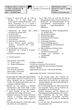 giovedì 9 aprile 2015 - Accademia per l`autonomia