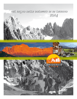 Nel regno delle Dolomiti di Re Laurino