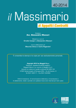 Massimario n. 40 - Le Banche Dati per gli Operatori del Diritto