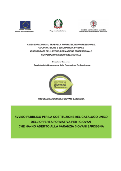 Avviso pubblico [file] - Regione Autonoma della Sardegna