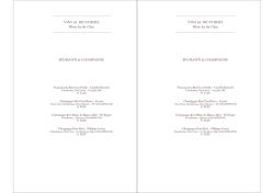 Lista dei vini - Palazzo Manfredi