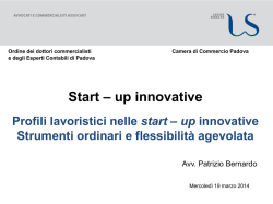 Avv. Bernardo - Start Up innovative