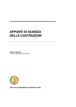 appunti di scienza delle costruzioni