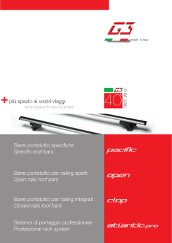 Catalogo barre PACIFIC - CLOP - OPEN - ATLANTIC