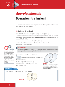 Operazioni tra insiemi
