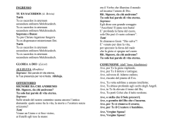 INGRESSO TU ES SACERDOS (A. Brivio) Tutti: Tu es sacerdos in