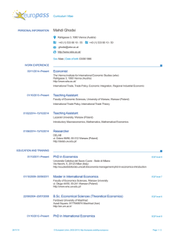 Curriculum Vitae