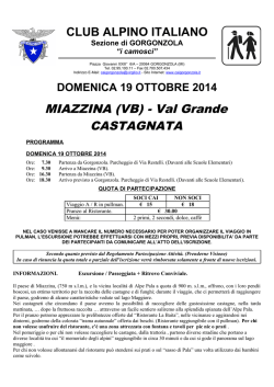 MIAZZINA (VB) - CAI Sezione di Gorgonzola