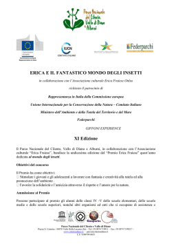 ERICA E IL FANTASTICO MONDO DEGLI INSETTI XI Edizione