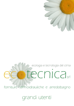 Listino ecotecnica Grandi Utenti