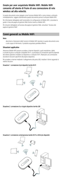 Cenni generali su Mobile WiFi