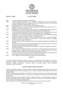 Decreto Dirigenziale 256/xy del 5 marzo 2001