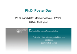 Ph.D. Poster Day - Politecnico di Torino