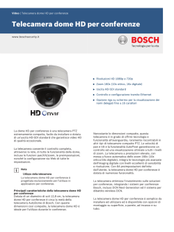 Telecamera dome HD per conferenze