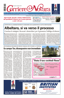 Albeltaro, si va verso il processo