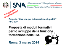 vai alle slide - Portale della formazione delle Pubbliche