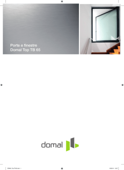 Finestre e porte Domal Top TB 65