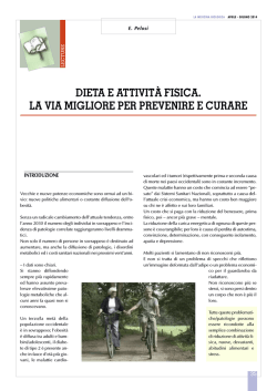 Art. Pelosi - Omeodieta di Ettore Pelosi nutrizionista Torino