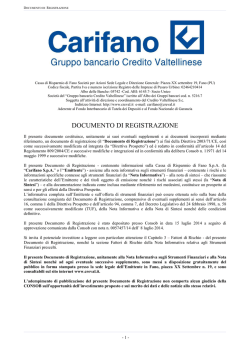 CF- Documento di Registrazione- Deposito
